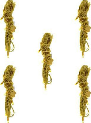 Vrinde 25 LEDs 3.99 m Yellow Steady Bulb Rice Lights(Pack of 5)