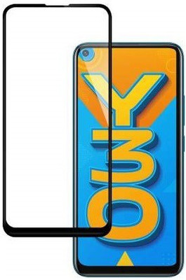 ECMERED Edge To Edge Tempered Glass for VIVO Y30/Y50(Pack of 1)
