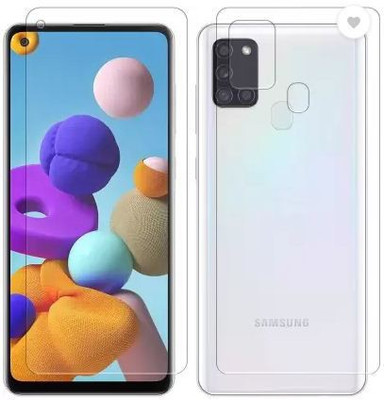 SAM GADGETS WORLD Front and Back Screen Guard for Samsung Galaxy A21s(Pack of 2)