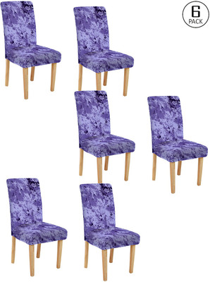 Flipkart SmartBuy Polyester Abstract 1 Seater Chair Cover(Purple Pack of 6)