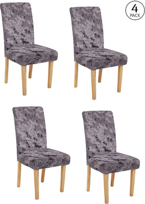 Flipkart SmartBuy Polyester Abstract 1 Seater Chair Cover(Grey Pack of 4)