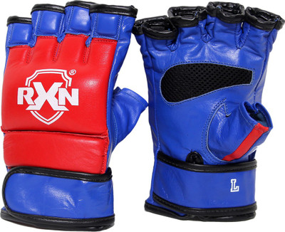 RXN MMA Grappling Gloves Leather Boxing Gloves(Multicolor)