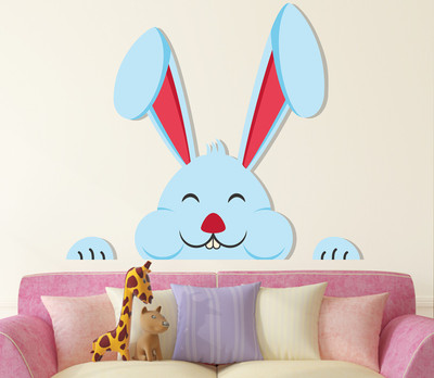 Littlebuds 85 cm Rabit Removable Sticker(Pack of 1)