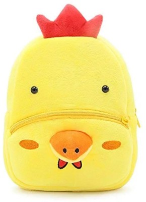 KIDOFLY cartoon toy ,kids soft school bag ( 2 to 6 age ) ,soft fabric for play school, boys/girls School Bag  - 39 cm(Yellow)