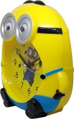 Triangle Ant Analog Yellow, Blue Clock