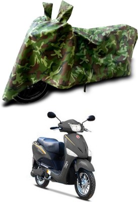 ANTHUB Two Wheeler Cover for Hero(Electric Optima, Green)