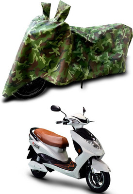 Rhtdmm Waterproof Two Wheeler Cover for Okinawa(Green, Multicolor)
