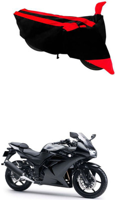 RONISH Waterproof Two Wheeler Cover for Kawasaki(Ninja 250, Black, Red)