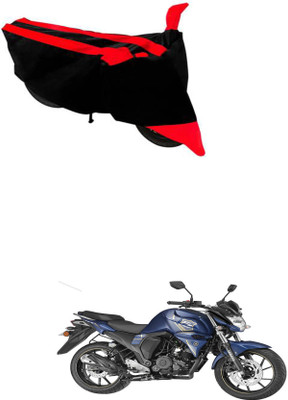 RONISH Two Wheeler Cover for Yamaha(FZ-S FI, Black, Red)