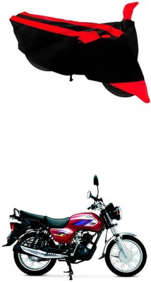 RONISH Two Wheeler Cover for TVS(Max 4R, Black, Red)