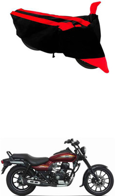 RONISH Two Wheeler Cover for Bajaj(Avenger 150 Street, Black, Red)