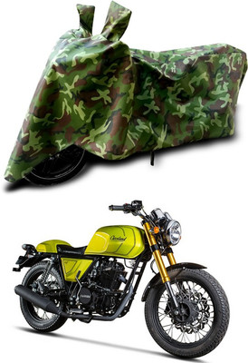 SEBOMJO Two Wheeler Cover for Universal For Bike(Green, Multicolor)