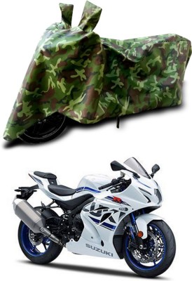 ANTHUB Two Wheeler Cover for Suzuki(GSX, Green)