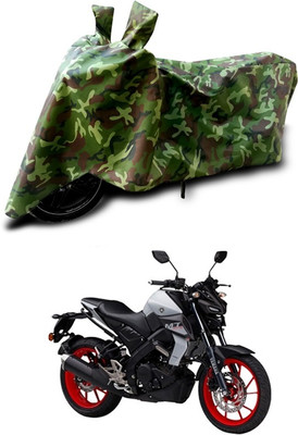 Rhtdmm Waterproof Two Wheeler Cover for Yamaha(Green, Multicolor)