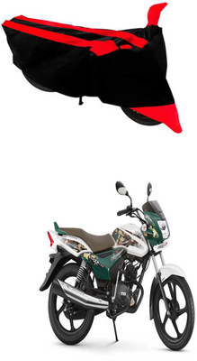 RONISH Two Wheeler Cover for TVS(Star Euro, Black, Red)