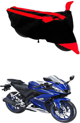 RONISH Waterproof Two Wheeler Cover for Yamaha(R15 V3, Black, Red)