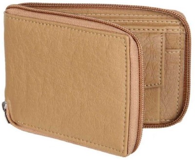 FILL CRYPPIES Men Beige Artificial Leather Wallet(7 Card Slots)