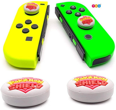 TMG 2 Joy Con Thumb Grip Compatible Switch Lite or Joycon Button Stick, Switch Analog Thumb Joy Con Joystick Thumbstick Grip Skin Cap-Pokemon SHIELD  Joystick(Multicolor, For Xbox One)