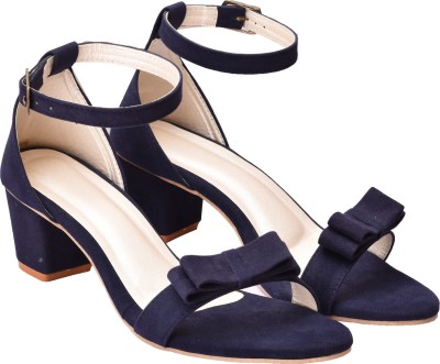 sanvariya Women Heels(Navy , 7)