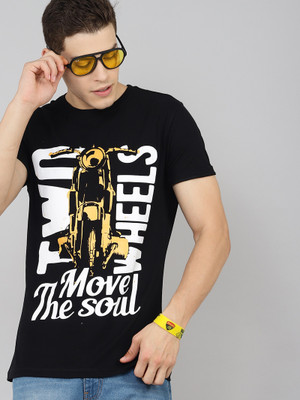 JUST DRESS BETTER Typography Men Round Neck Multicolor T-Shirt