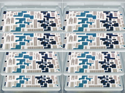 E-Retailer Fridge Mat(Width: 44 cm, Blue)