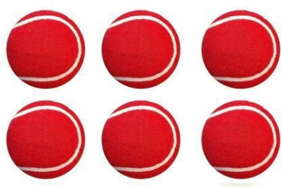 KNK Red Tennis Cricket Tennis Ball(Pack of 6)
