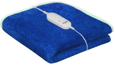 Bhaven Creations Solid Single Electric Blanket for  Heavy Winter(Polyester, Blue)