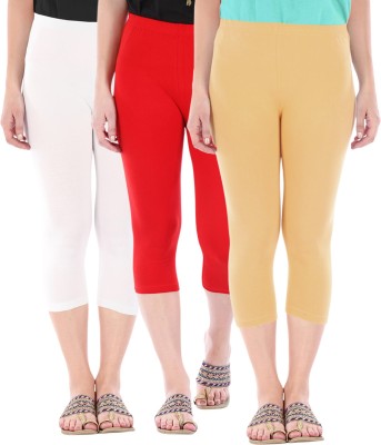 Buy That Trendz Capri Leggings Women White, Red, Brown Capri