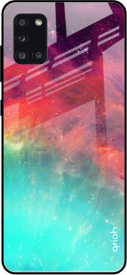 QRIOH Back Cover for Samsung Galaxy A31(Multicolor, Grip Case, Silicon)