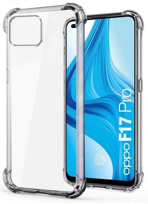 techaspire Back Cover for Oppo F17 Pro(Transparent, Grip Case, Silicon, Pack of: 1)