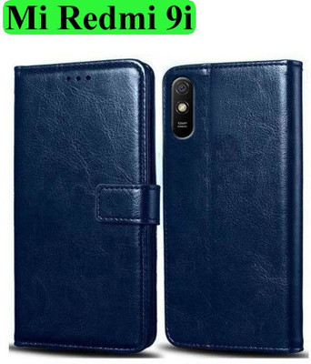 Wynhard Flip Cover for Mi Redmi 9A, Mi Redmi 9i, Redmi 9A Sport, Redmi 9i Sport(Blue, Grip Case, Pack of: 1)