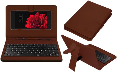 ACM Keyboard Case for Zen Cinemax 4g(Brown, Cases with Holder, Pack of: 1)