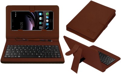 ACM Keyboard Case for Elephone P8 Max(Brown, Cases with Holder, Pack of: 1)