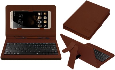 ACM Keyboard Case for Coolpad Max A8(Brown, Cases with Holder, Pack of: 1)