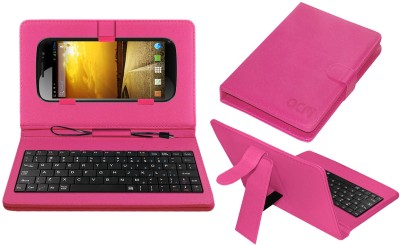 ACM Keyboard Case for Micromax Duet 2 Eg111 Cdma Gsm(Pink, Cases with Holder, Pack of: 1)