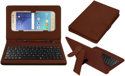 ACM Keyboard Case for Samsung Galaxy J7 - 2015(Brown, Cases with Holder, Pack of: 1)