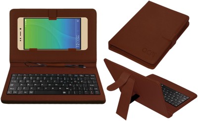 ACM Keyboard Case for Gionee X1s(Brown, Cases with Holder, Pack of: 1)