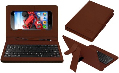 ACM Keyboard Case for Panasonic Eluga Icon(Brown, Cases with Holder, Pack of: 1)