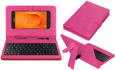 ACM Keyboard Case for Samsung J7 Prime 2(Pink, Cases with Holder, Pack of: 1)