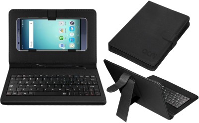 ACM Keyboard Case for Micromax Canvas Mega 4G Q417(Black, Cases with Holder, Pack of: 1)