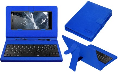 ACM Keyboard Case for Nokia 5.1(Blue, Cases with Holder, Pack of: 1)