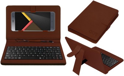 ACM Keyboard Case for Celkon Mega 4g(Brown, Cases with Holder, Pack of: 1)