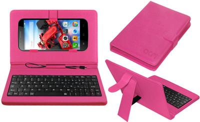 ACM Keyboard Case for Panasonic Eluga Icon(Pink, Cases with Holder, Pack of: 1)
