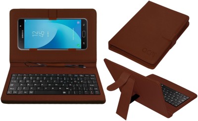 ACM Keyboard Case for Samsung Galaxy J7 Max(Brown, Cases with Holder, Pack of: 1)