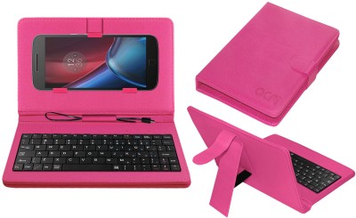 ACM Keyboard Case for Motorola Moto G (4Th Generation) Plus(Pink, Cases with Holder, Pack of: 1)