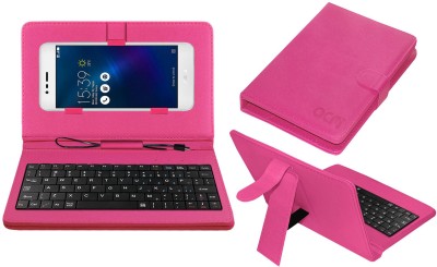 ACM Keyboard Case for Asus Zenfone 3 Max 5.5 Zc553kl-4h080in(Pink, Cases with Holder, Pack of: 1)