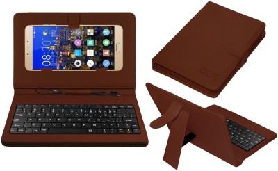 ACM Keyboard Case for Gionee S6 Pro(Brown, Cases with Holder, Pack of: 1)