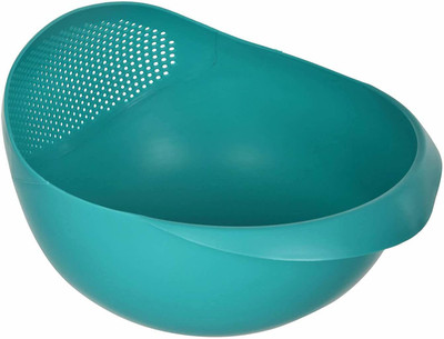 KEATY Grains & Rice - Vegetables Washing Bowl - multi Strainer Colander (Multicolor Pack of 1) Collapsible Colander(Blue Pack of 1)