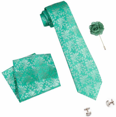 nu-Lite Satin Tie & Cufflink(Blue)