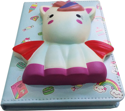 Dhinchak Squeezy A5 Diary ruled 100 Pages(Multicolor)